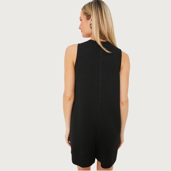 Pomander Place by Tuckernuck | Black Textured Myla Romper | Large - Picture 5 of 15
